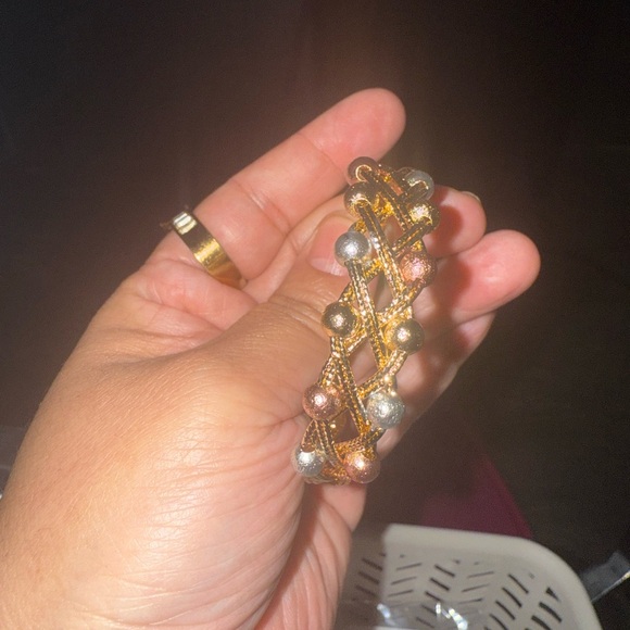 3 toner Elegant Gold and Silver Women's Bracelet - Picture 3 of 3